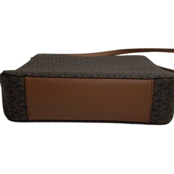Michael Kors Brown Signature PVC Monogram Shoulder Bag With Adjustable Strap - Picture 7 of 7